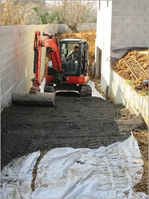 Terrassement à Ternay